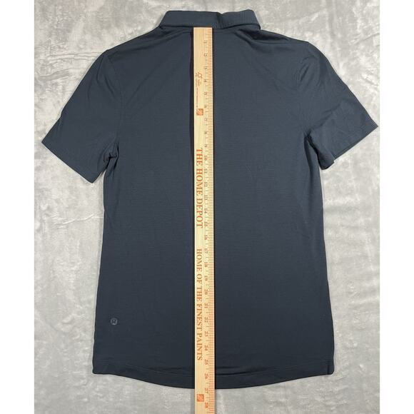 Lululemon Evolution Polo Shirt Mens S Deep Navy Performance Causal Golf Stretch - Picture 7 of 8